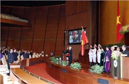 Tân Chủ tịch nước: Sẽ làm hết sức mình đáp lại tình cảm của Quốc hội, nhân dân